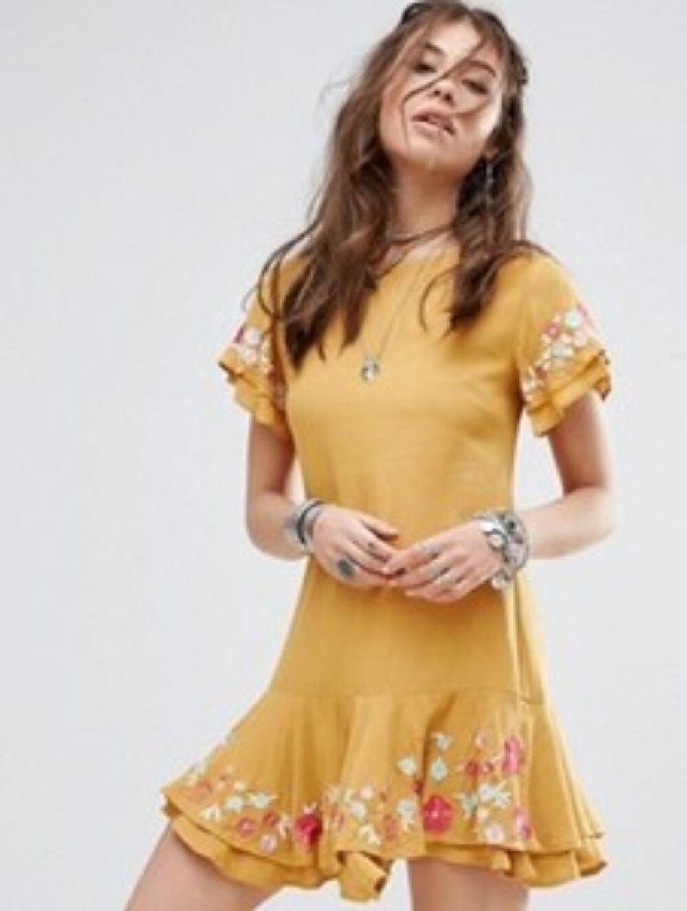 Rahi Cali Embroidered Floral Dress